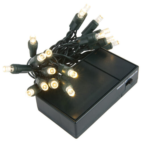 Warm White Battery Operated 5mm LED Lights